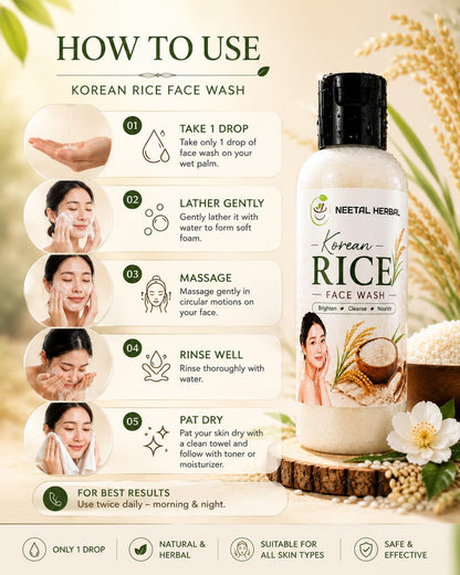 Korean Rice Face Wash