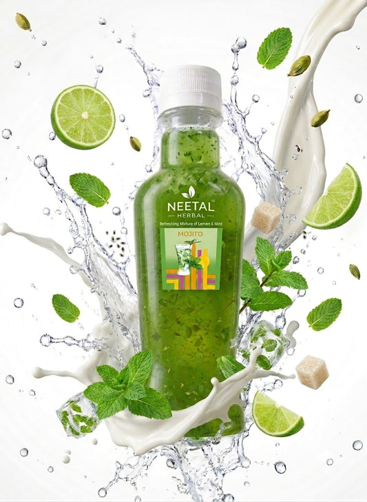 Homemade Lemon Mint Mojito Sharbat