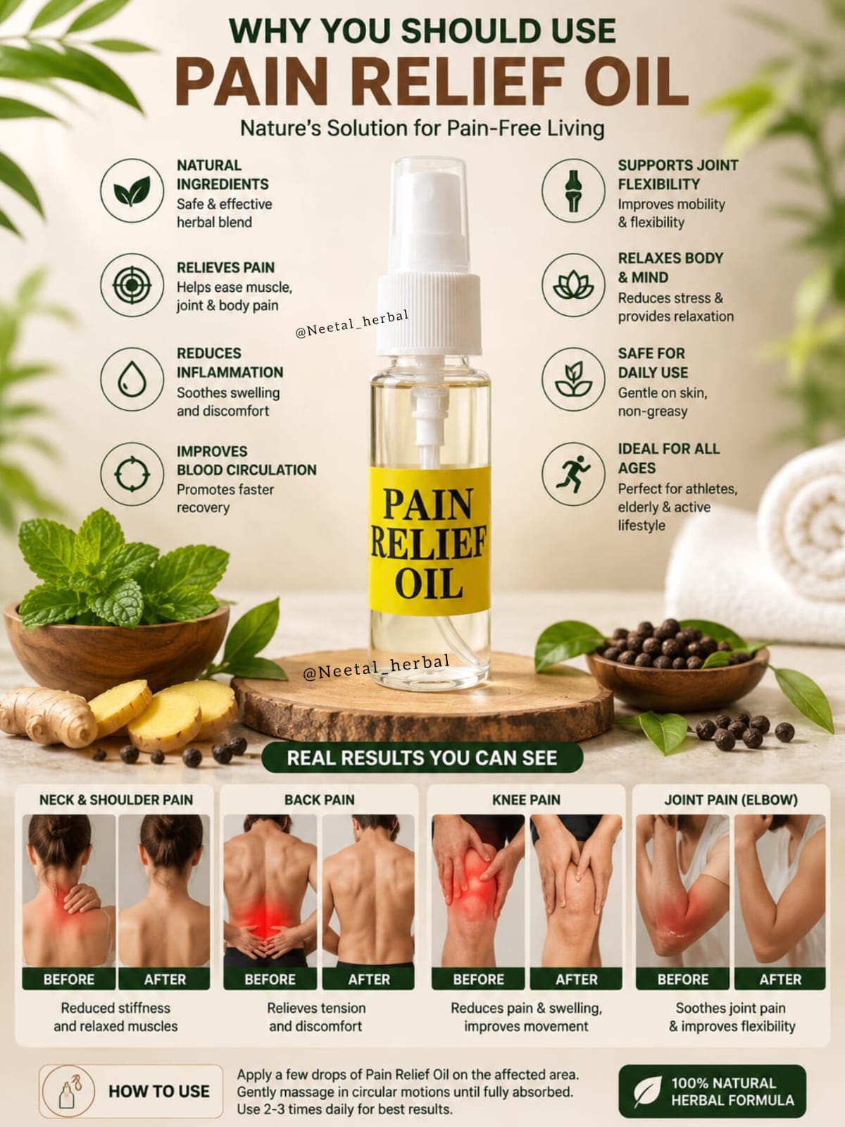 Pain Relief Oil