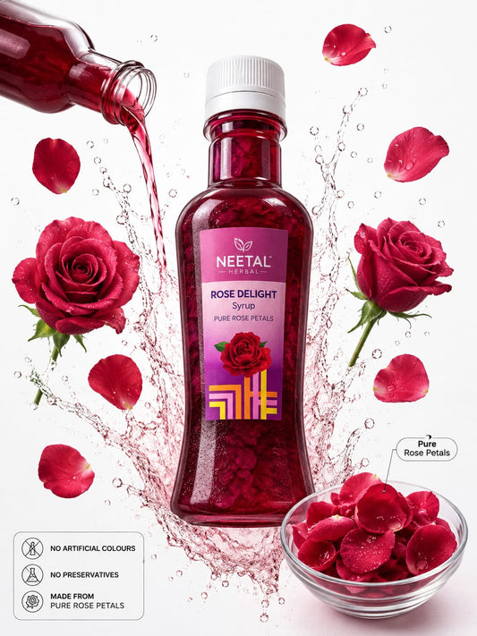 Homemade Rose Delight Sharbat