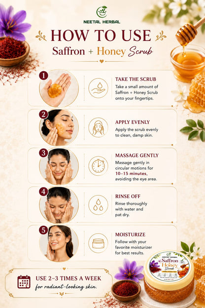 Saffron + Honey Scrub